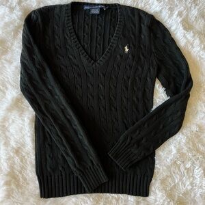 🔥Ralph Lauren🔥 Black V-Neck Sweater